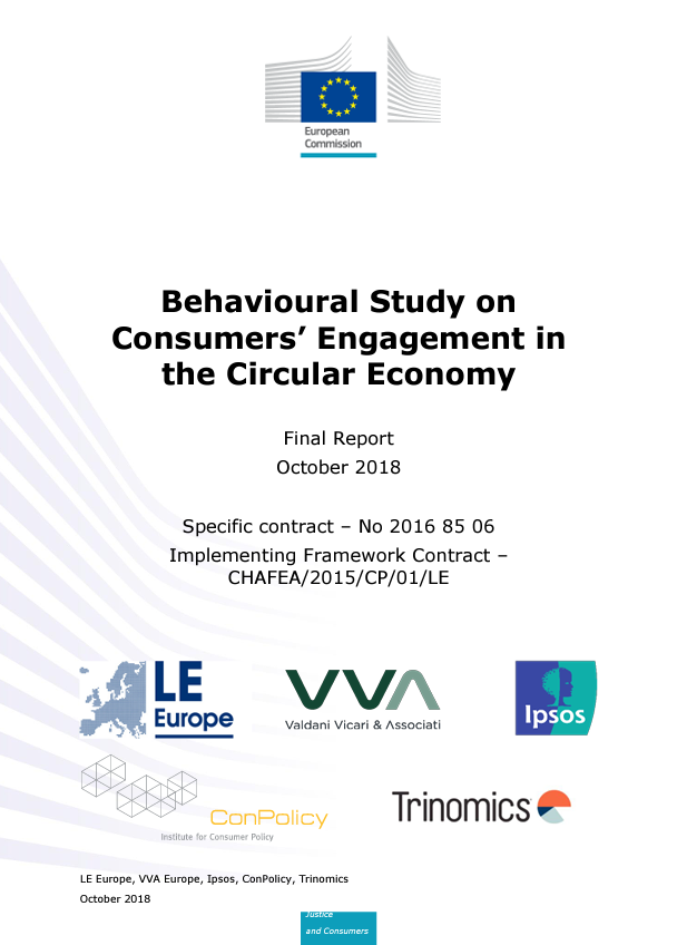 Behavioural Study on Consumers' Engagement in the Circular Economy