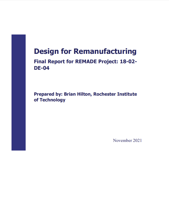 Design for Remanufacturing