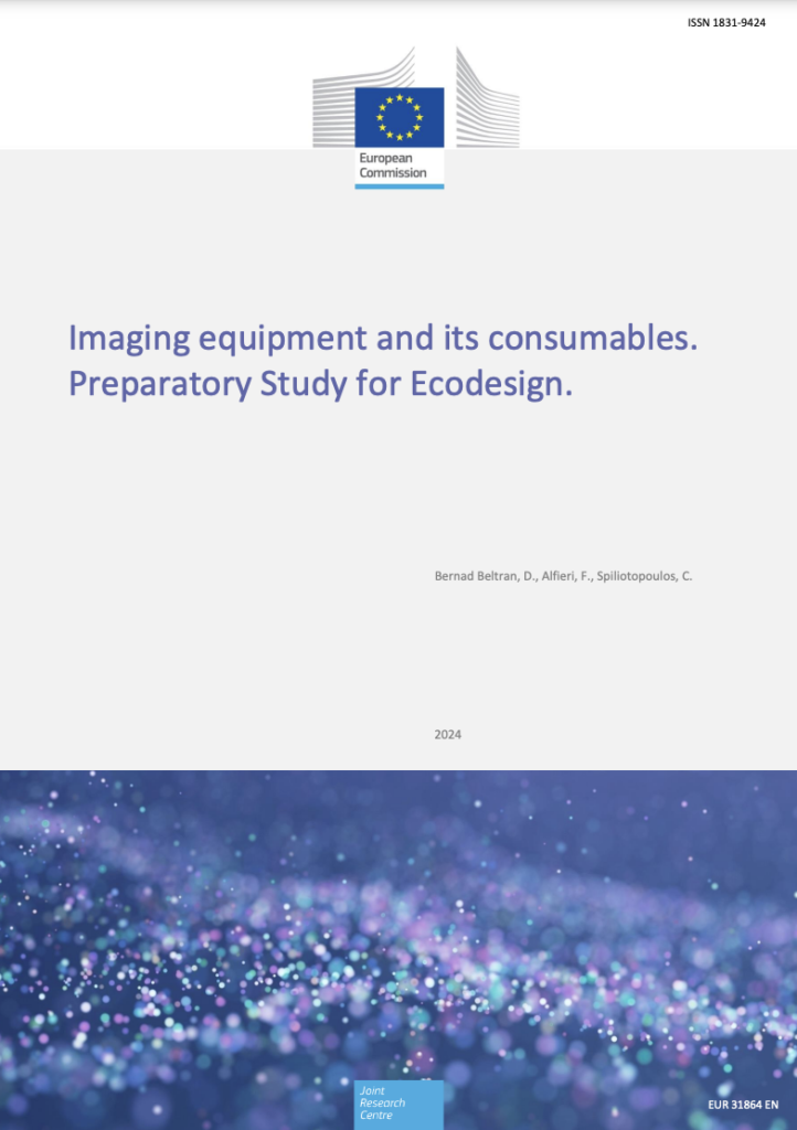 Imaging Equipment and Its Consumables: Preparatory Study for Ecodesign
