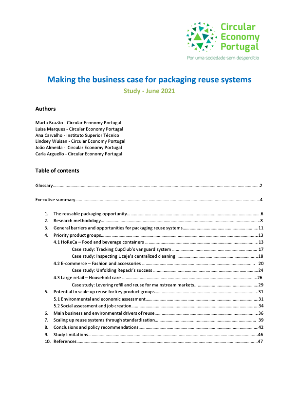 Making the Business Case for Packaging Reuse Systems