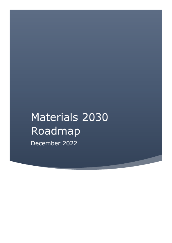 Materials 2030 Roadmap