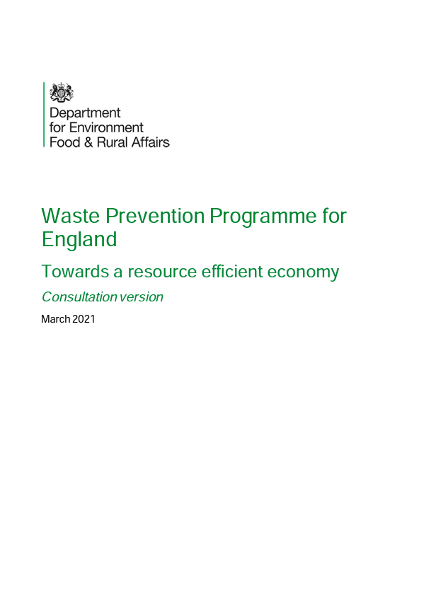 Waste Prevention Programme for England